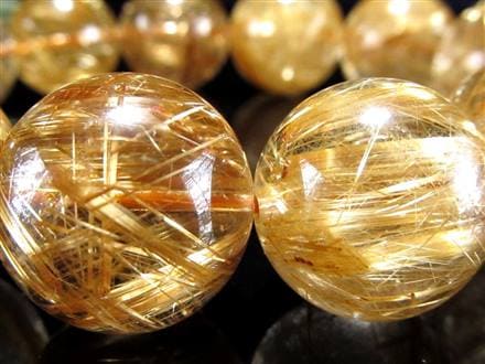 ゴールドルチル ブレスレット タイチン 金針水晶 天然石