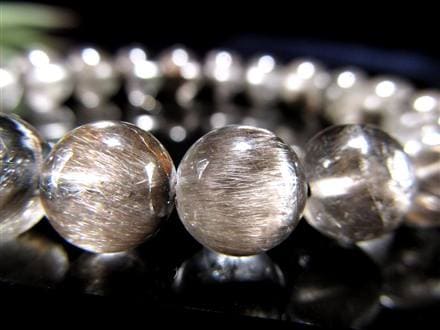 レッドプラチナルチルクォーツ ブレスレット プラチナルチル ルチルレイテッドクォーツ ブルッカイト