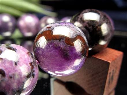 スギライト 杉石 ブレスレット 三大ヒーリングストーン リクトライト