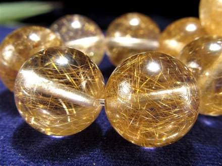 マニハール クォーツ ブレスレット ビーズ石 ヒマラヤ山脈 水晶 ゴールドルチル ガーデン水晶 クローライト