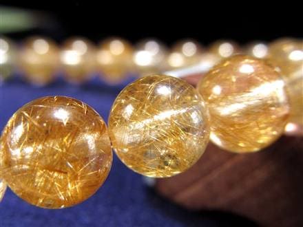 マニハール クォーツ ブレスレット ビーズ石 ヒマラヤ山脈 水晶 ゴールドルチル ガーデン水晶 クローライト