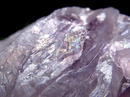 アメジスト 紫水晶 イリデッセンス 天然石 トライゴーニック