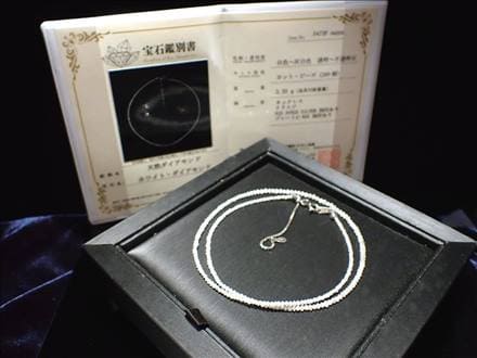 天然ホワイトダイアモンド 天然ダイアモンド ダイヤモンド ネックレス SILVER925