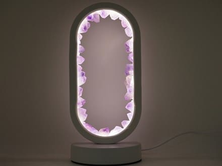 天然石 水晶 アメジスト ライト 照明