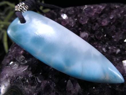 ラリマー ブルーペクトライト ペンダント ネックレス 曹珪灰石