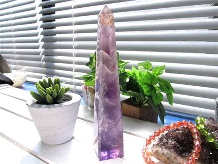 オベリスク インテリア ポイント アメジスト 紫水晶 浄化 誕生石