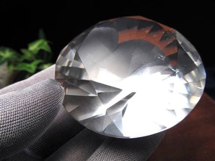 水晶 クォーツ レムリアンシード ブリリアントカット ダイヤモンドカット