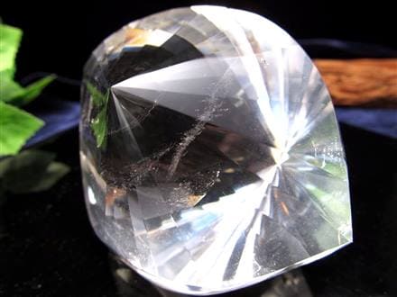 天然水晶 ツイストファセットカット クリスタル レムリアンシードクリスタル