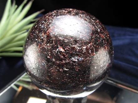 レッドマイカ モスコバイト 鱗雲母 丸玉 スフィア