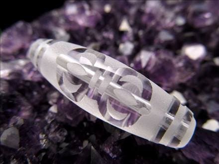 金剛杵天珠 水晶 クリスタル 天珠