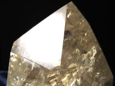 シトリン 黄水晶 六角柱ポイント 浄化