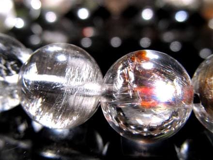 プラチナルチルクォーツ ブレスレット プラチナルチル ルチルレイテッドクォーツ ブルッカイト