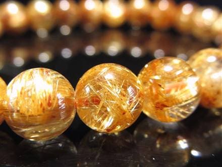 ゴールドルチル ブレスレット タイチン 金針水晶 天然石