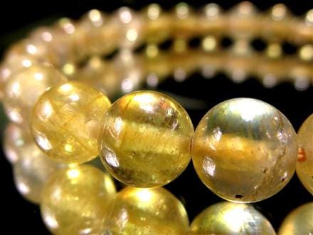 プクラジストーン イエローサファイア サファイア 誕生石 ブレスレット