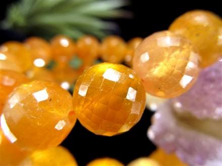 プクラジストーン イエローサファイア サファイア 誕生石 ブレスレット