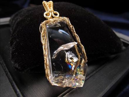 アイリスクォーツ 水晶 ランダムカット ペンダントトップ ブラジル産