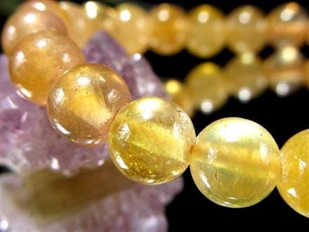 プクラジストーン イエローサファイア サファイア 誕生石 ブレスレット