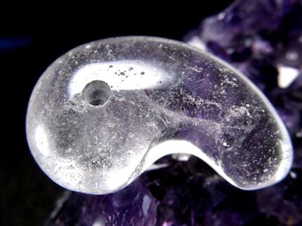 ガネーシュヒマール ヒマラヤ 水晶 勾玉 ビーズ