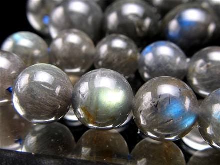 ラブラドライト 曹灰長石 ビーズ連 連材