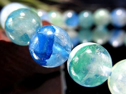 アズライト クォーツ 藍銅鉱 マラカイト ブレスレット 天然石