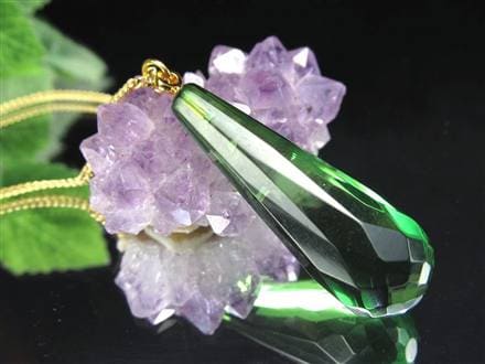 天然琥珀 グリーンアンバー ペンダント Silver925 バルト海産