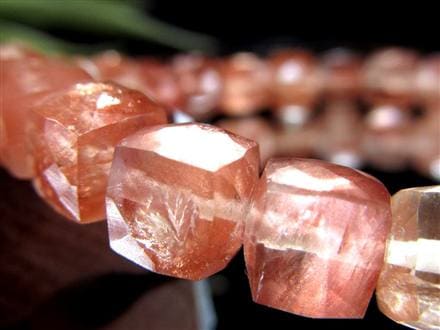 オレゴンサンストーン ブレスレット アメリカ オレゴン州産 アベンチュレッセンス サンストーン