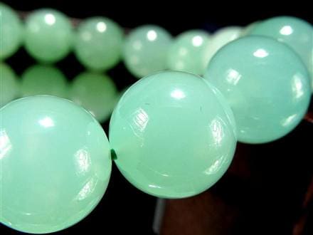 クリソプレーズ オーストラリアンジェイド ブレスレット カルセドニー アップルグリーン