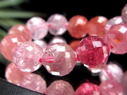 ブレスレット 多面カット デザイン 天然石 シンプル