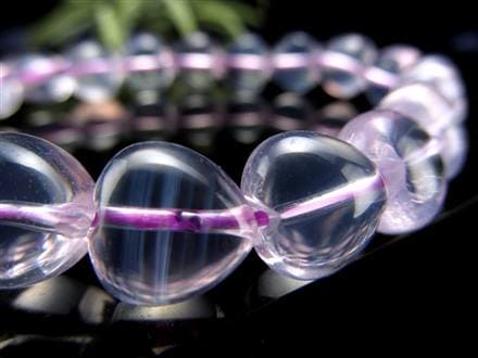 ムーンライトアメジスト スコロライト ハート ブレスレット ラベンダークォーツ