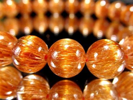 オレンジキャッツアイルチル ブレスレット キャッツアイルチルクォーツ ルチルレイテッドクォーツ ルチルの王様