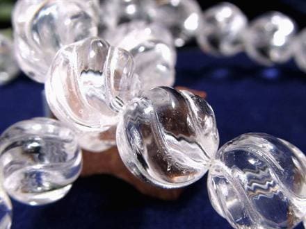 水晶 クリスタル 波 クオーツ ブレスレット ウェーブ