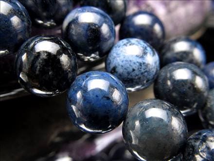 デュモルチェライト デュモルチ石 ビーズ連 連材