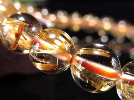 ゴールドルチル ブレスレット タイチン 金針水晶 天然石