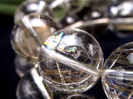 シルバールチル ルチルクォーツ ブレスレット シルバールチルクォーツ 二酸化チタン 仕事運