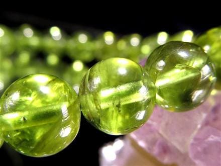 ペリドット かんらん石 誕生石 ハワイアンダイアモンド ブレスレット