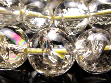 レモンクォーツ ブレスレット アイリス 黄水晶 虹入り