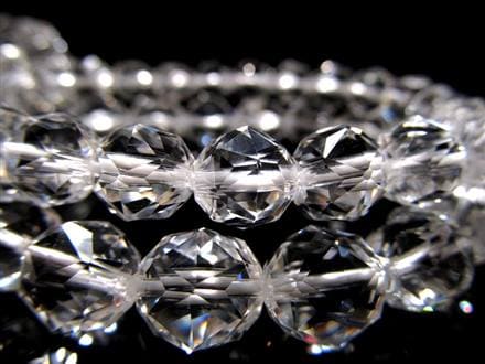 水晶 クリスタル ブレスレット クオーツ きつね彫刻