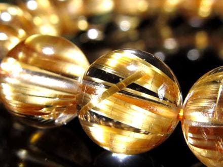 ゴールドルチル ブレスレット タイチン 金針水晶 天然石
