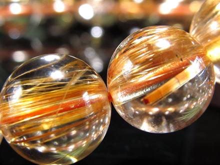 ゴールドルチル ブレスレット タイチン 金針水晶 天然石