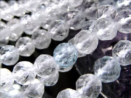 トパーズ 黄玉 カラーレス ビーズ連 連材