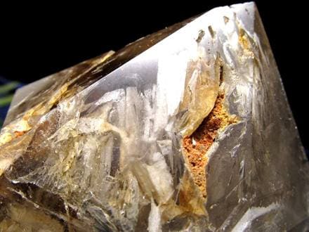 水入り水晶 エレスチャル 原石 置物 エンハイドクォーツ