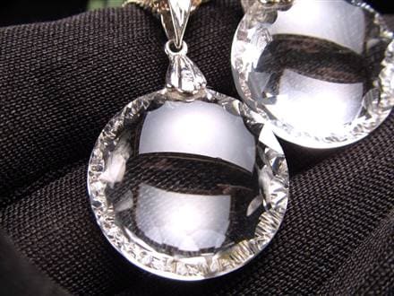 水晶 スターカット ペンダントトップ Silver925