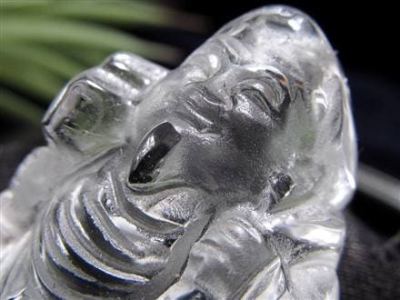 水晶 クォーツ 縁起物 置物 大黒天