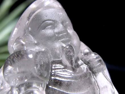 水晶 クォーツ 縁起物 置物 大黒天