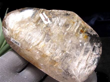 水入り水晶 エレスチャル 原石 置物 エンハイドクォーツ