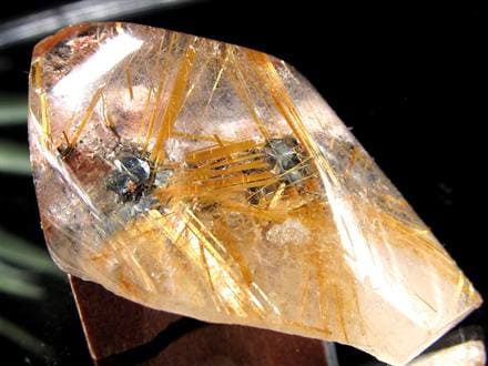 ゴールドルチルクォーツ タンブル 金針水晶 カボション ルチレイテッドクォーツ