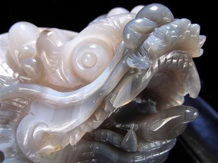 瑪瑙 メノウ めのう 龍穴アゲート トレジャー瑪瑙 龍亀 ロングイ 彫刻 置物