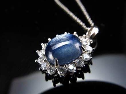 カイヤナイト 藍晶石 ネックレス 大粒 SILVER925