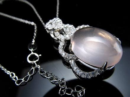 スターローズクォーツ ローズクォーツ ネックレス 紅石英 SILVER925