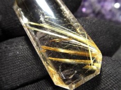 ゴールドルチルクォーツ タンブル 金針水晶 カボション ルチレイテッドクォーツ